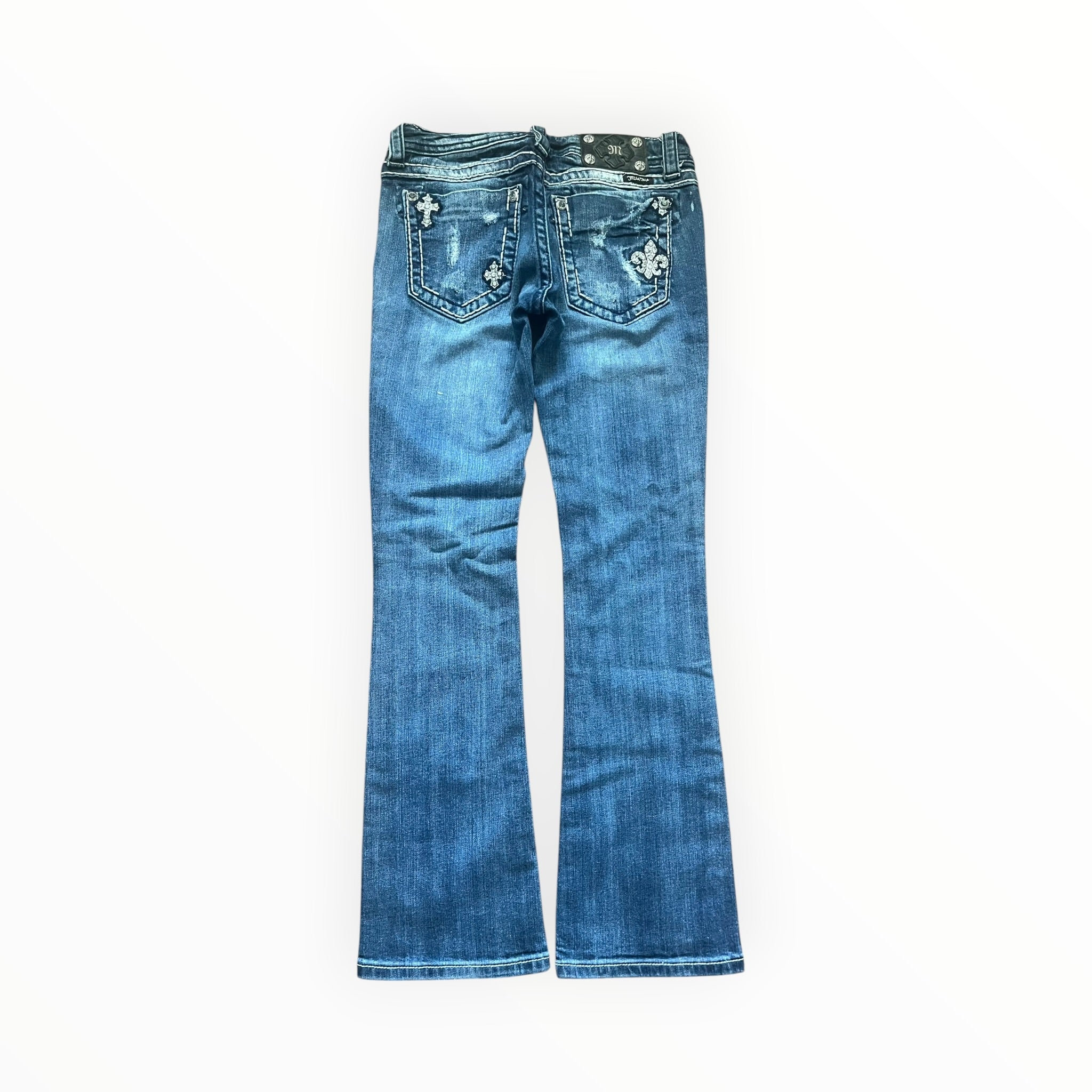 Miss Me Y2K Bootcut Jeans Damen – Größe S – Dark Wash