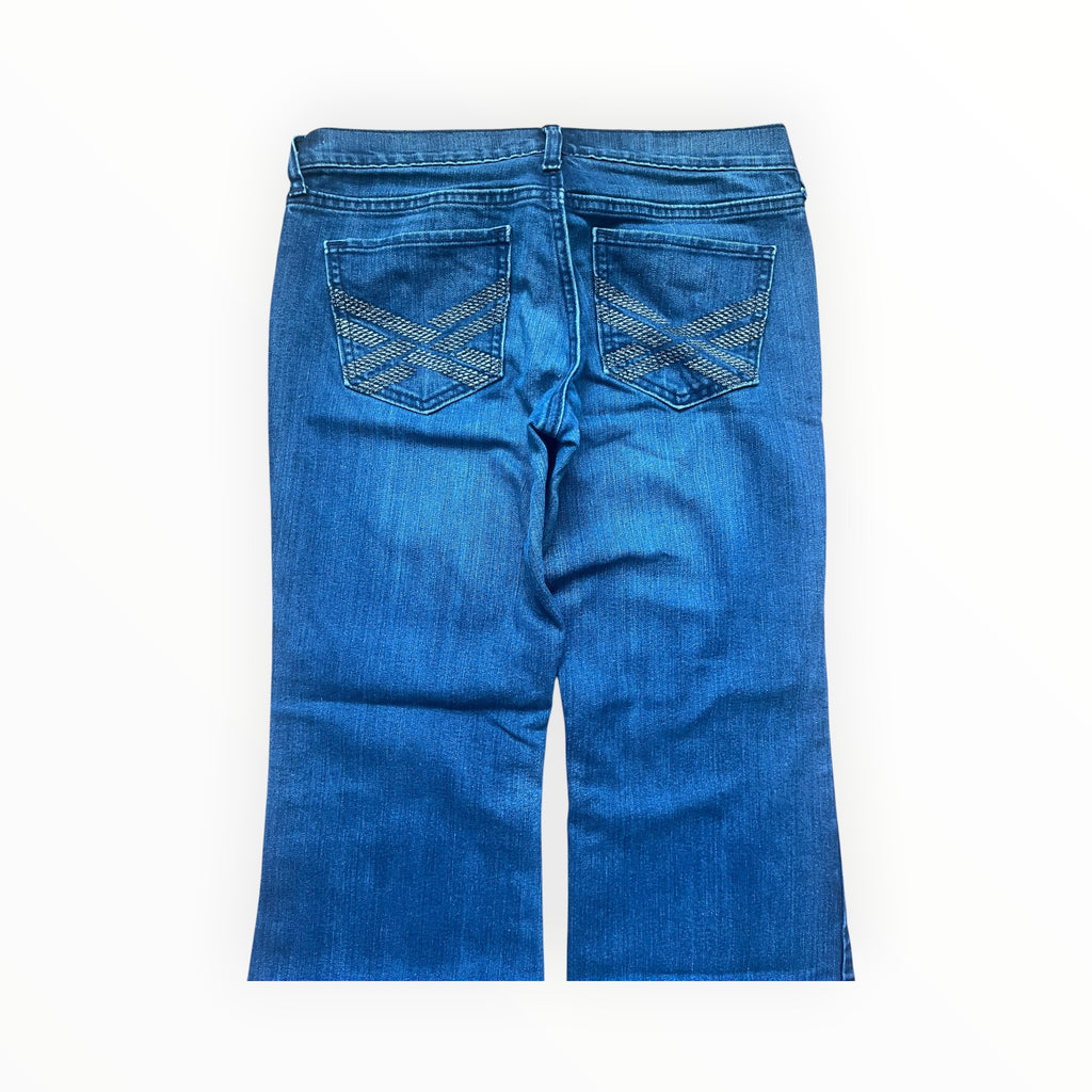 The Diva Y2K Bootcut Jeans Damen – Größe M – Blue Wash