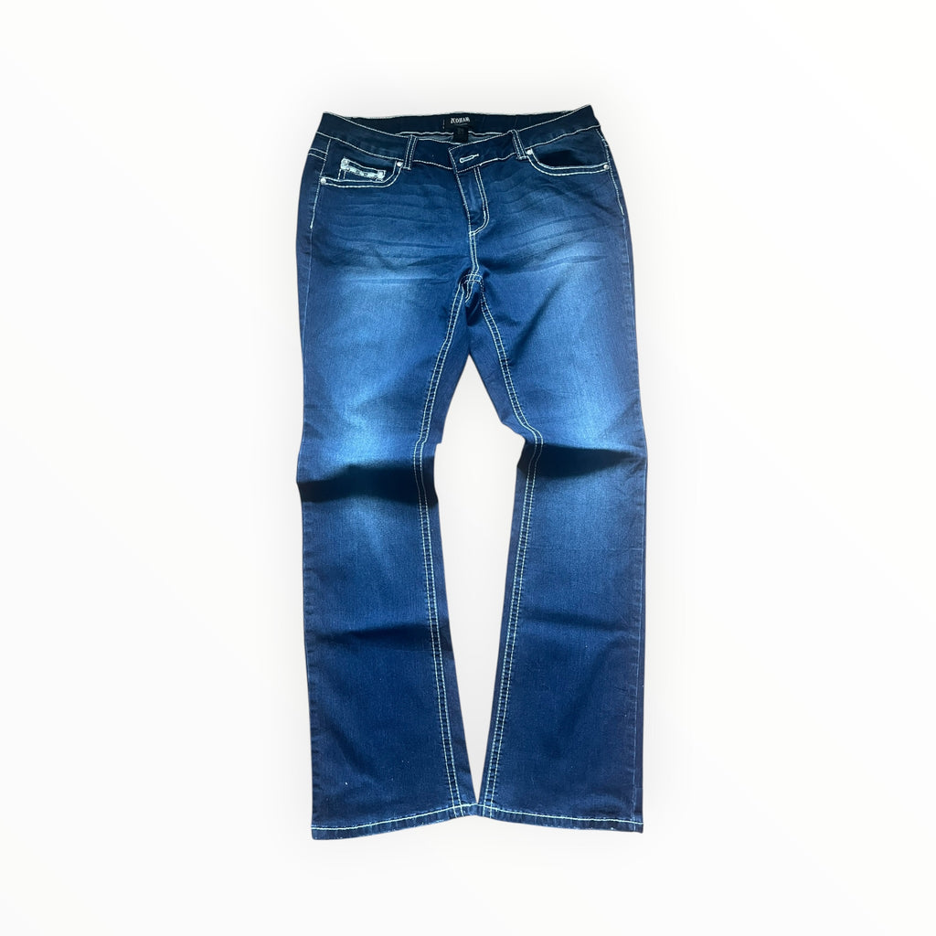 Y2K ZCO Jeans Wing Pocket Bootcut Jeans Size M – Dark Wash