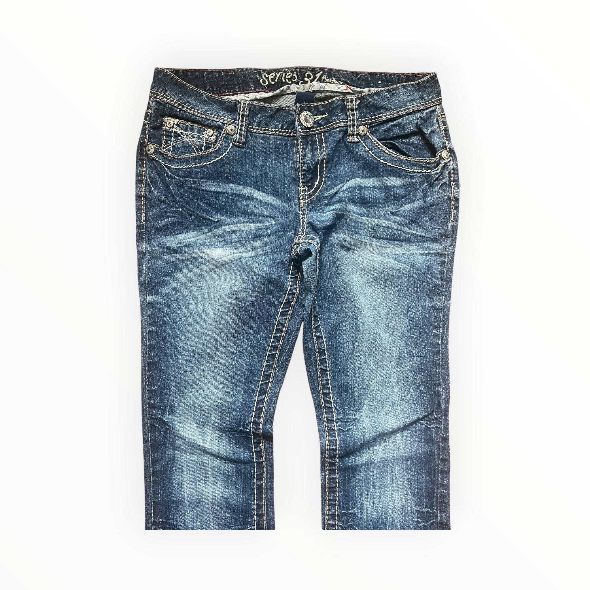 Y2K Series 31 Embellished Bootcut Jeans Size S – Medium Wash