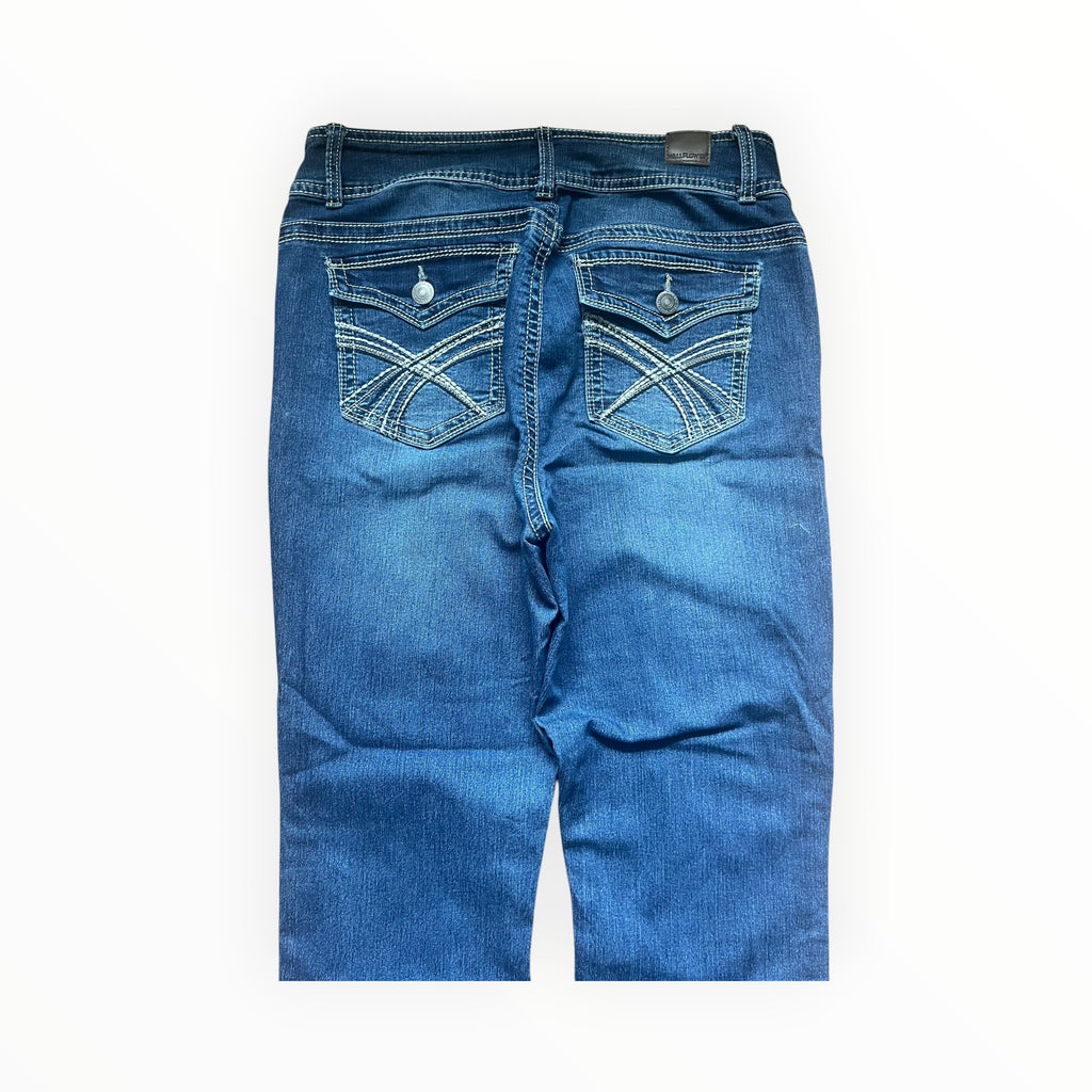 WallFlower Y2K Low Rise Bootcut Jeans – Medium Wash so