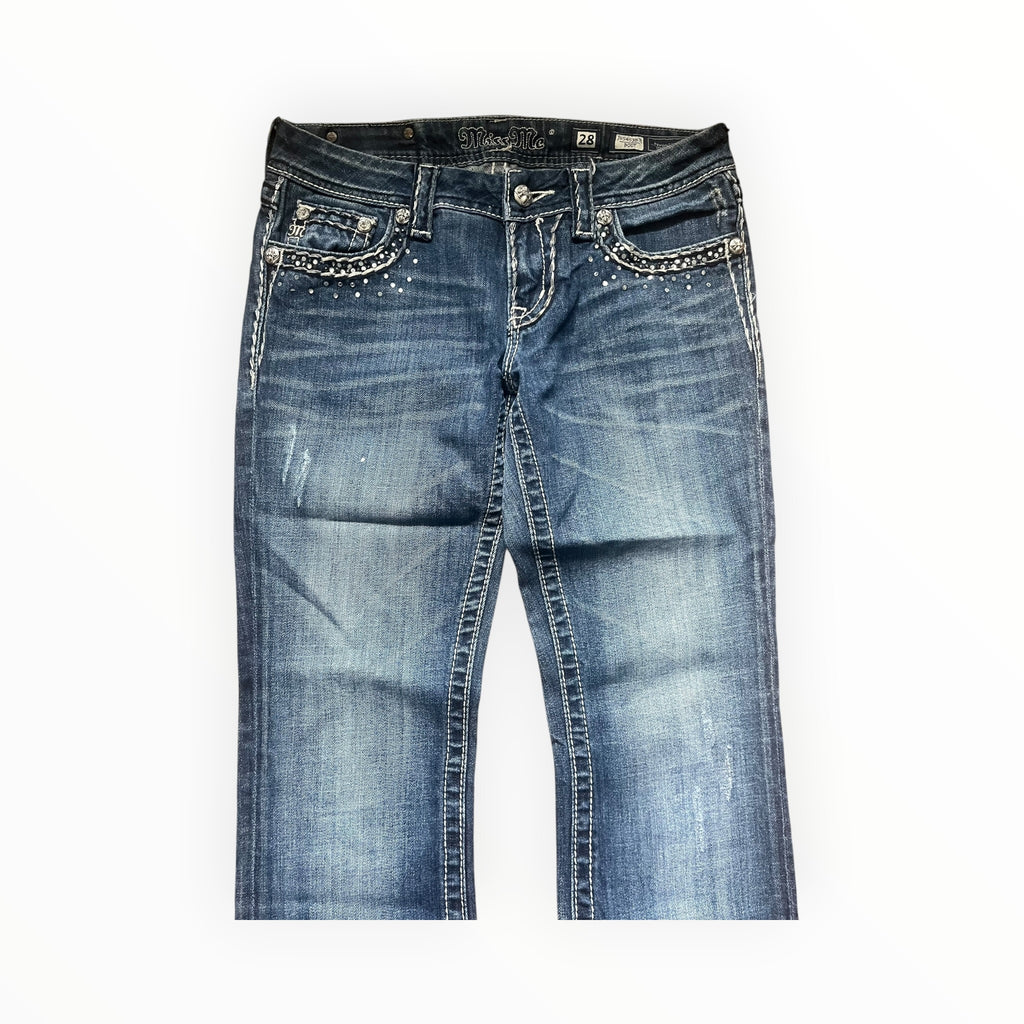 Miss Me Y2K Studded Bootcut Jeans – Size M