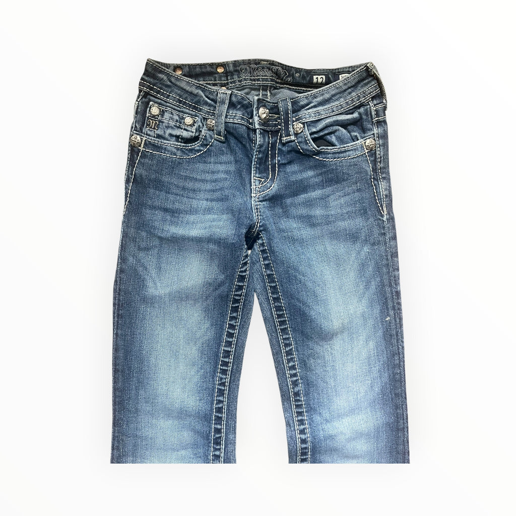 Miss Me Y2K Fleur De Lis Bootcut Jeans – Size S
