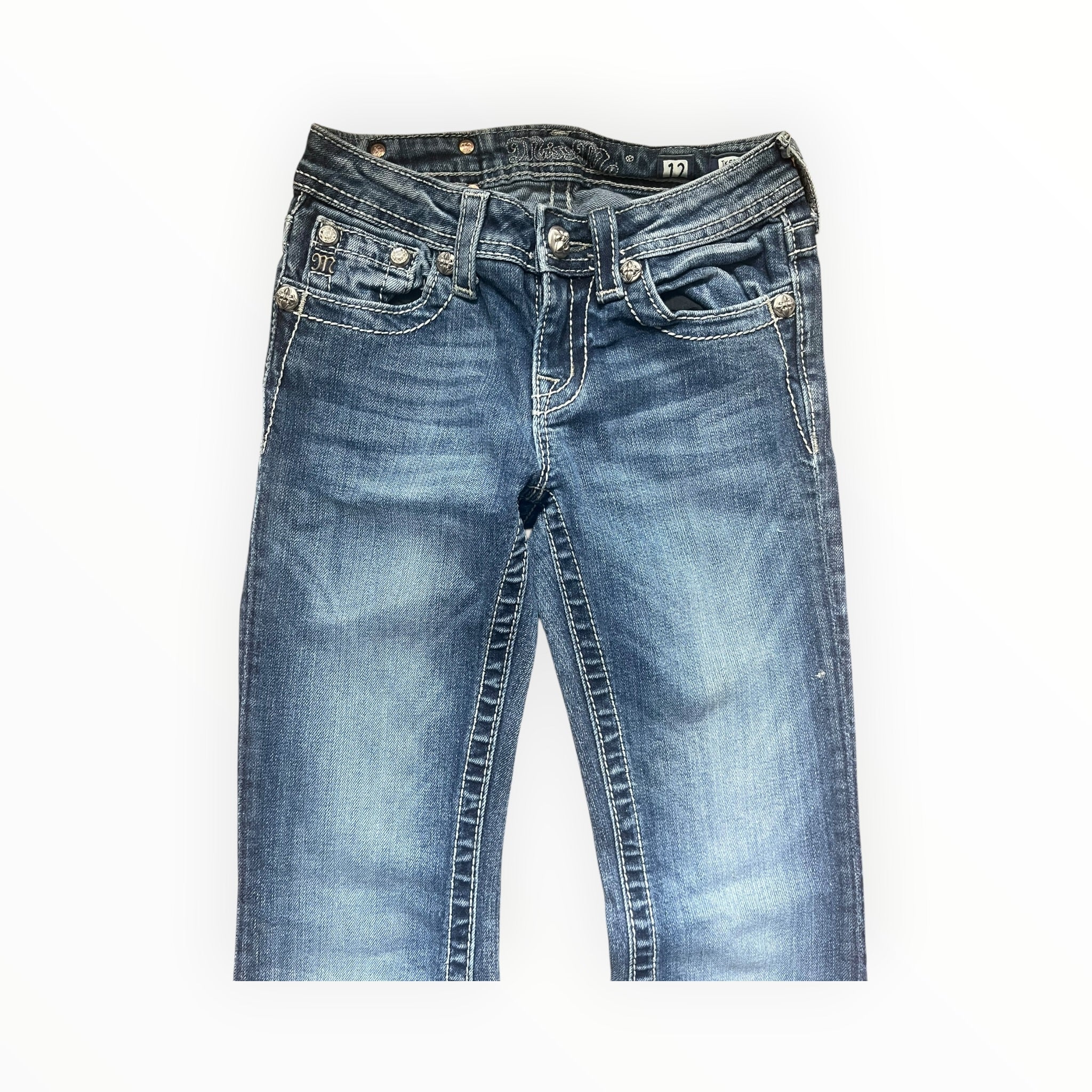 Miss Me Y2K Fleur De Lis Bootcut Jeans – Size S