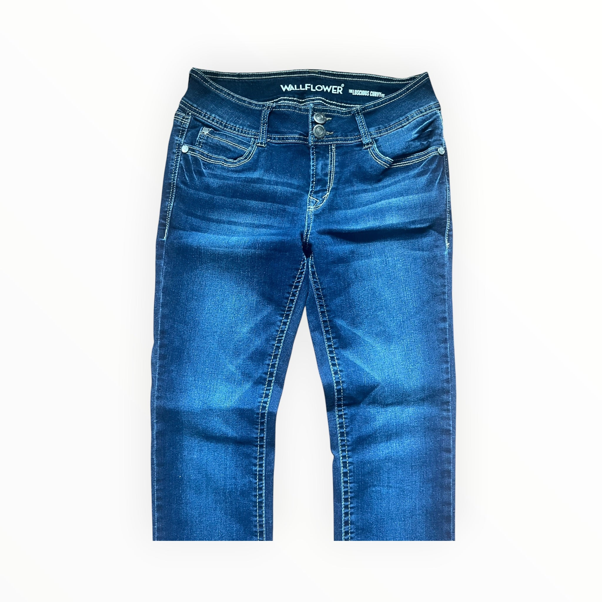 Y2K WallFlower Flap Pocket Bootcut Jeans Size S – Dark Wash