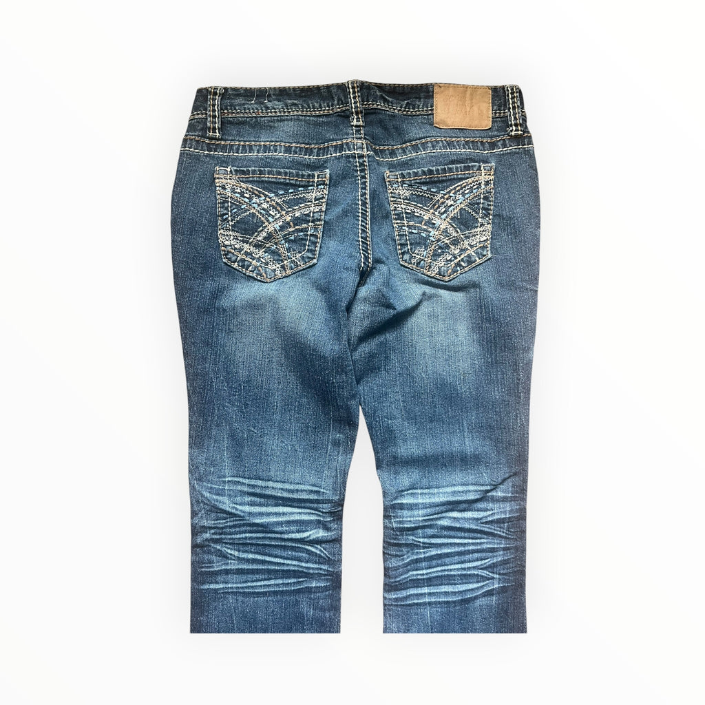 Y2K Series 31 Embellished Bootcut Jeans Size S – Medium Wash
