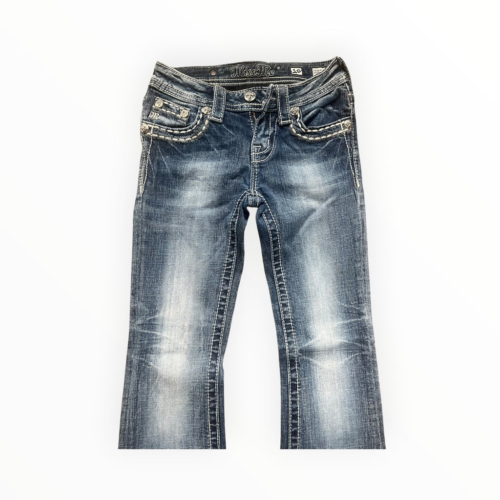 Miss Me Low Rise Bootcut Jeans – Light Blue Wash