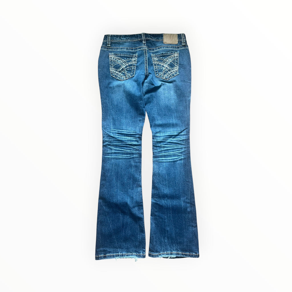 Y2K Series 31 Embellished Bootcut Jeans Size S – Medium Wash