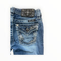 Miss Me Y2K Bootcut Jeans Damen – Größe XS – Blue Wash