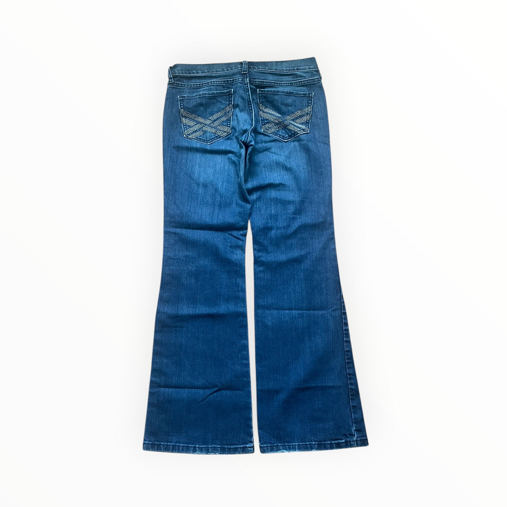 The Diva Y2K Bootcut Jeans Damen – Größe M – Blue Wash