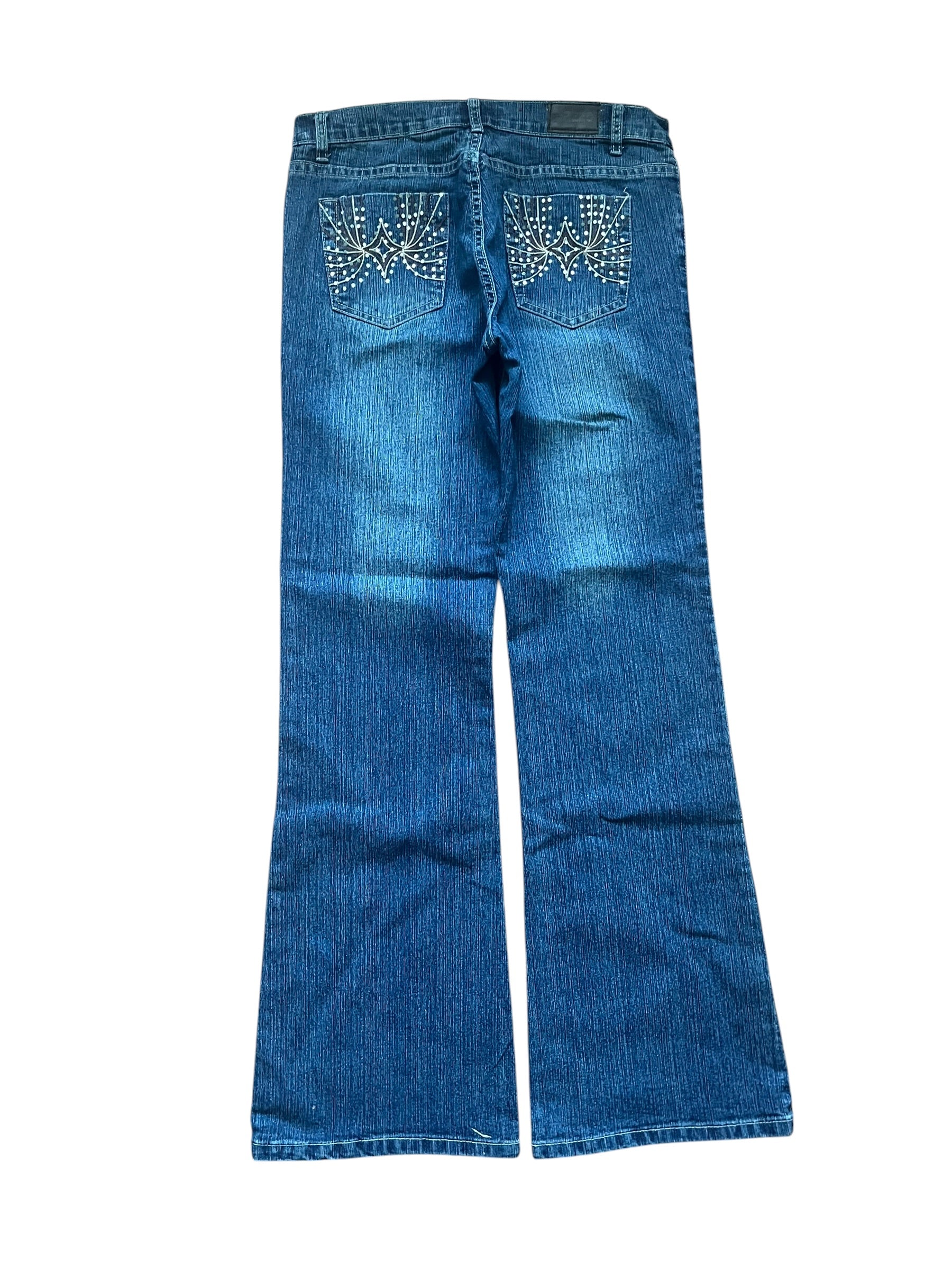 Y2K Bootcut Jeans Damen – Größe M – Blue Wash