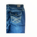 Y2K WallFlower Flap Pocket Bootcut Jeans Size S – Dark Wash