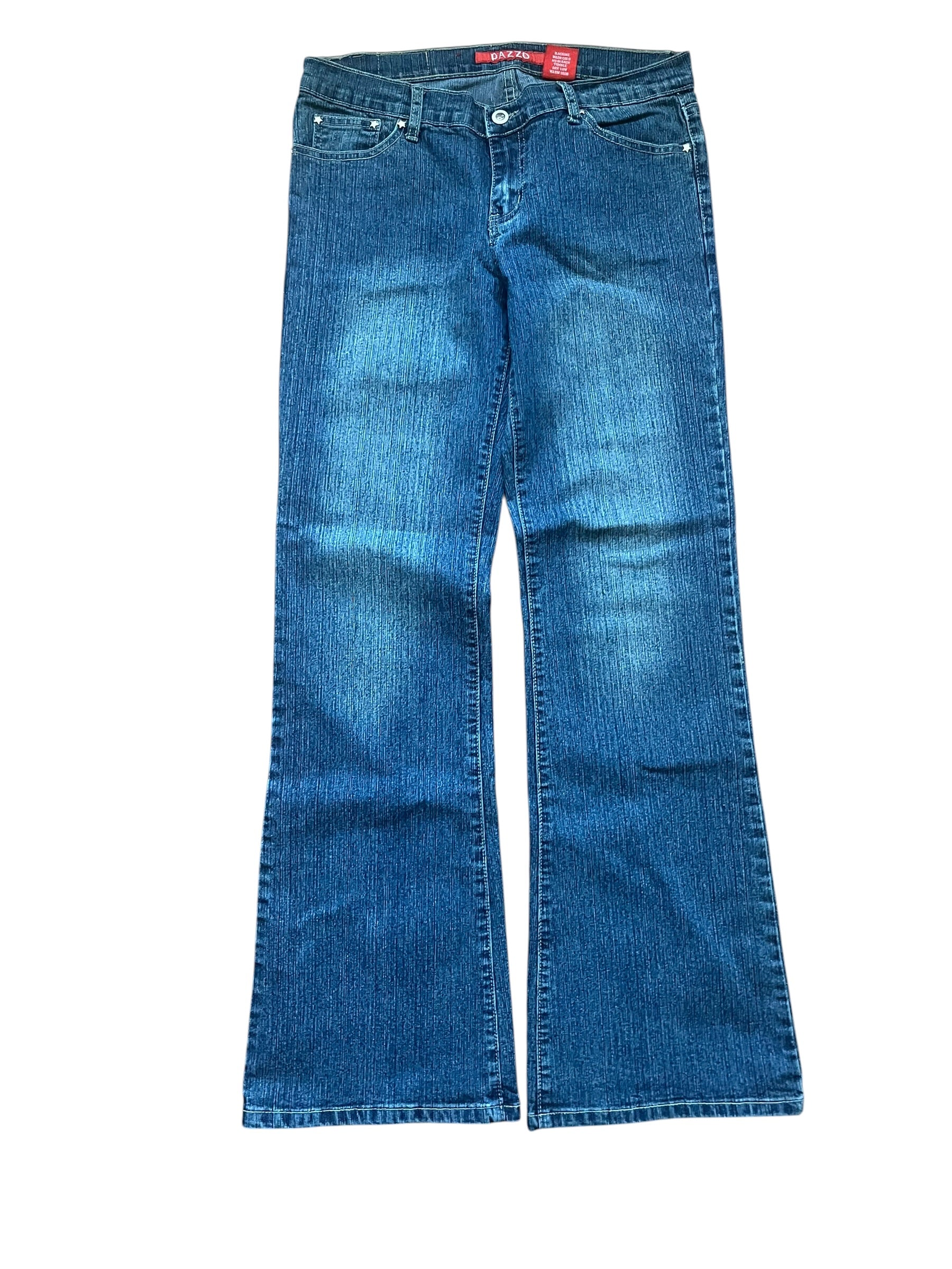 Y2K Bootcut Jeans Damen – Größe M – Blue Wash