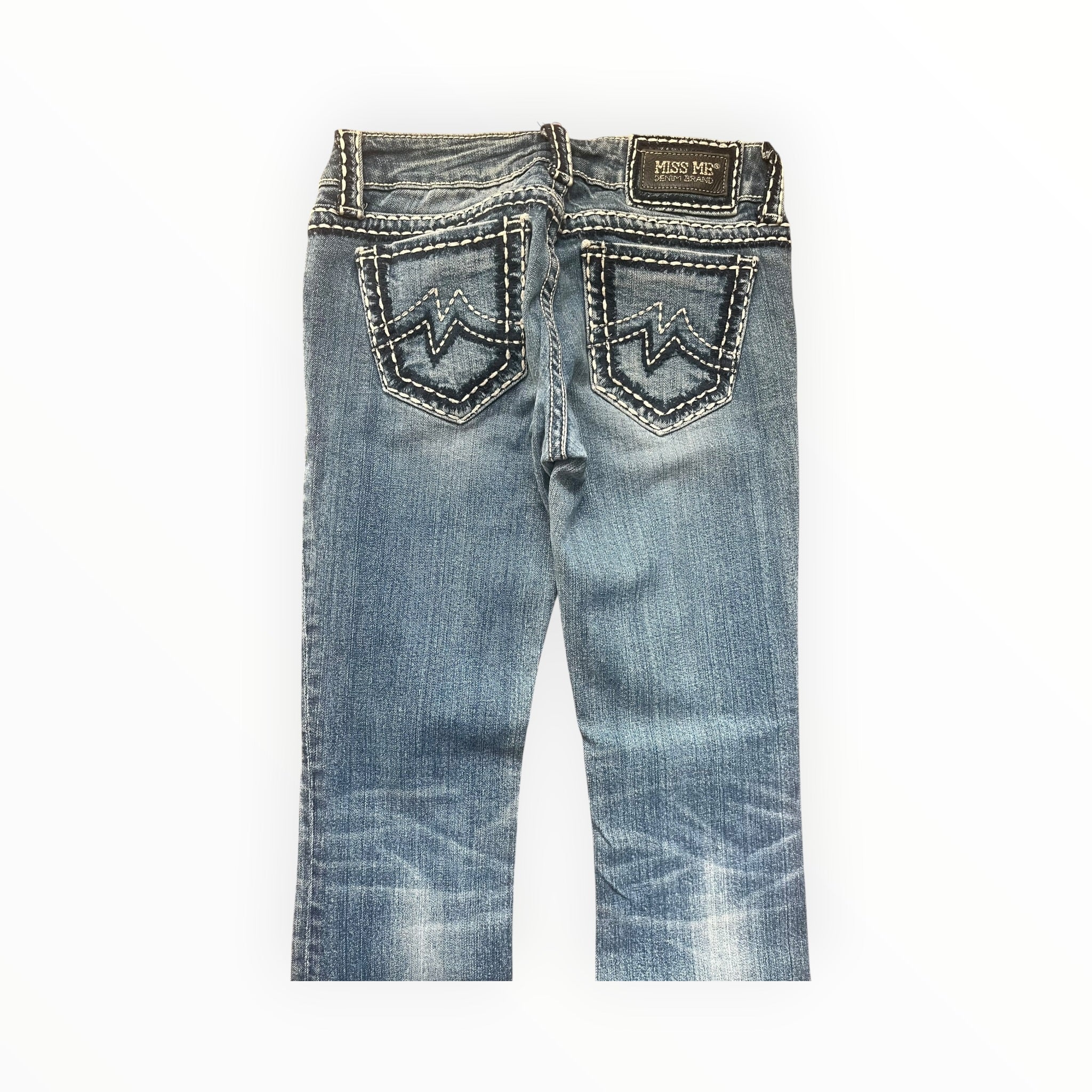 Miss Me Bootcut Low Waist Jeans – Vintage Blue Wash