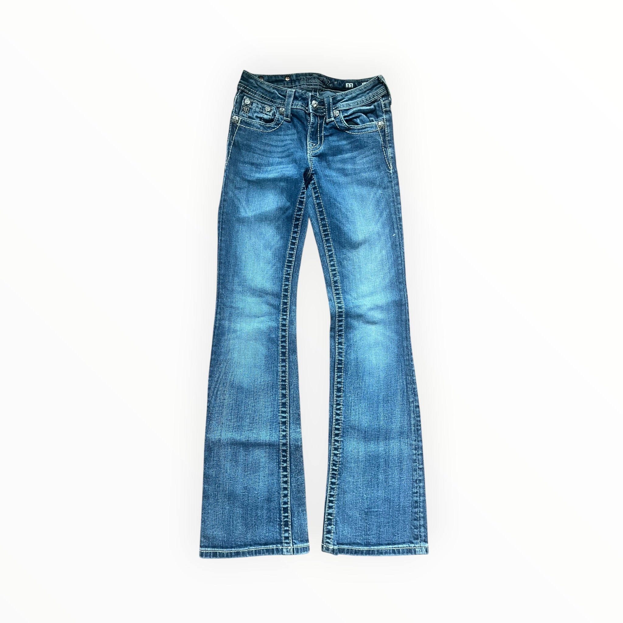 Miss Me Y2K Fleur De Lis Bootcut Jeans – Size S