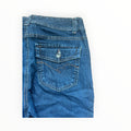 Y2K Bootcut Jeans Damen – Größe M – Dark Blue Wash