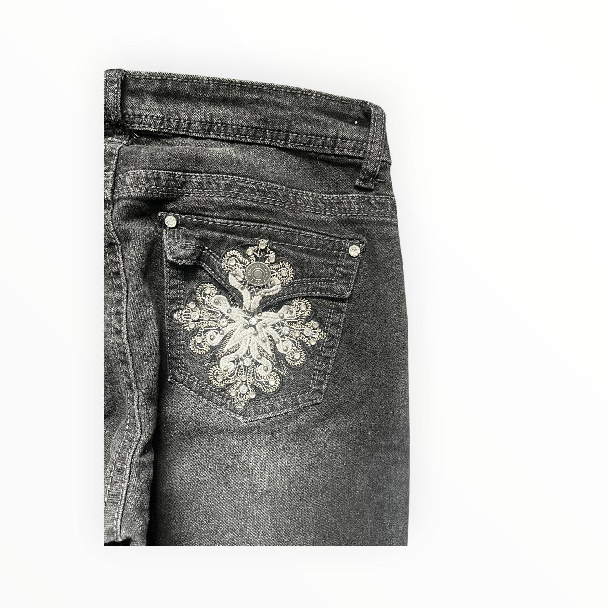 Canyon River Blues Y2K Bootcut Jeans – Größe S